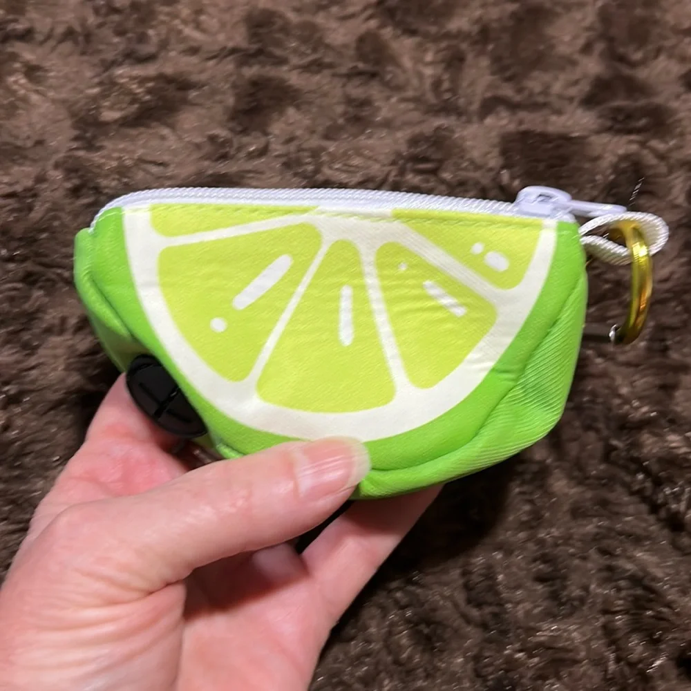 BOGO Green Lime Shaped Poop Bag Holder